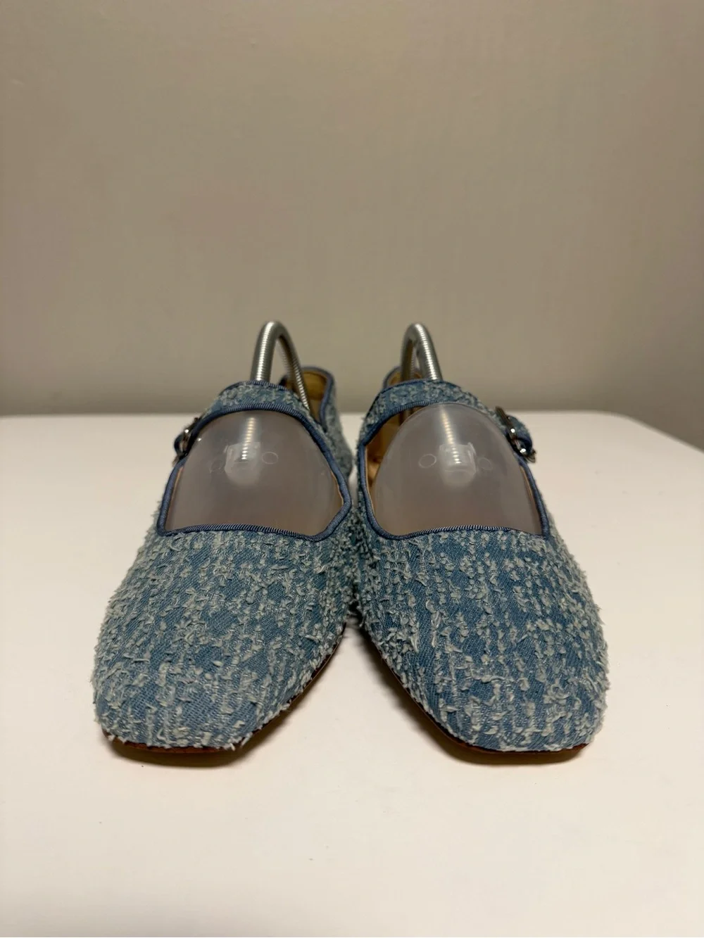 Sam Edelman Montrose Blue Denim Michaela Buckled Mary Jane Flats Women’s US 9.5